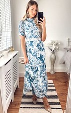 Hope & Ivy Womens Blue Midi