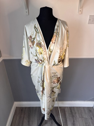 Hope ivy floral satin - satin, midi