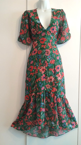 Hope ivy green lined floral - green,